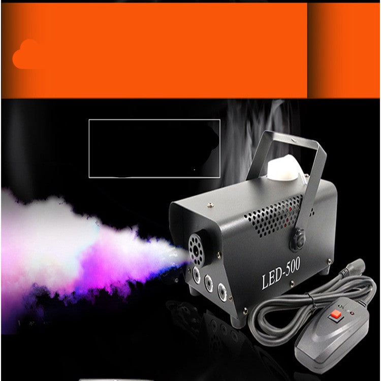 Fog Machine with Built-In LED Lights and Metal Housing for Party Haze Effects