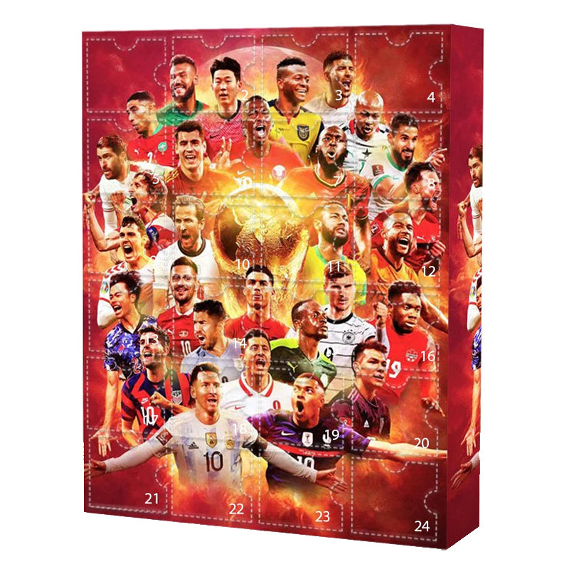 Advent Calendar Football with 24 Surprise Boxes for Fans