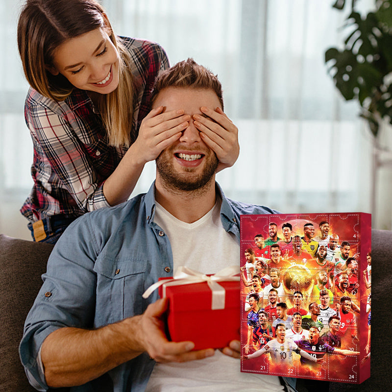 Advent Calendar Football with 24 Surprise Boxes for Fans