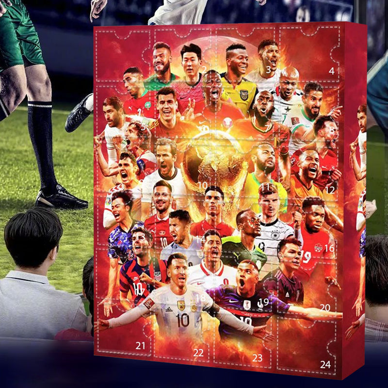 Advent Calendar Football with 24 Surprise Boxes for Fans