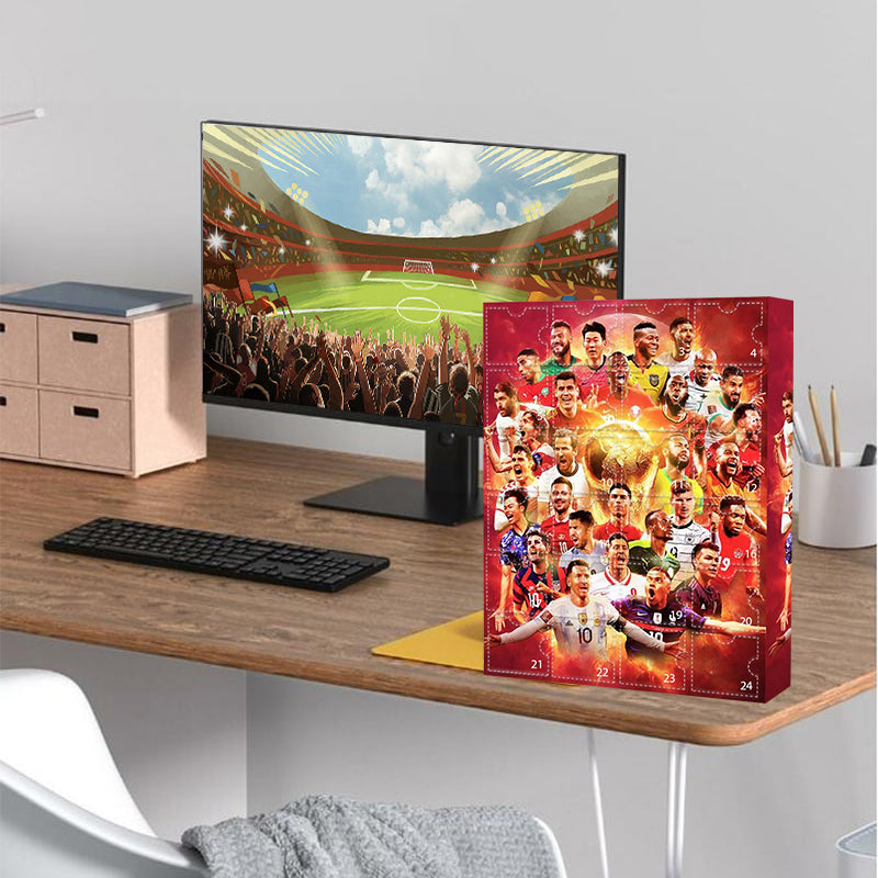 Advent Calendar Football with 24 Surprise Boxes for Fans