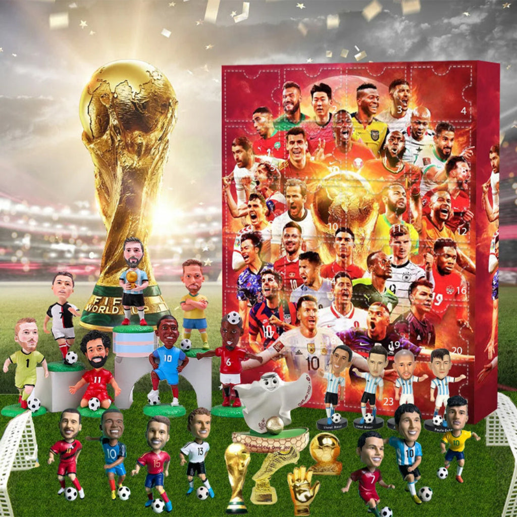 Advent Calendar Football with 24 Mini Figures to Collect