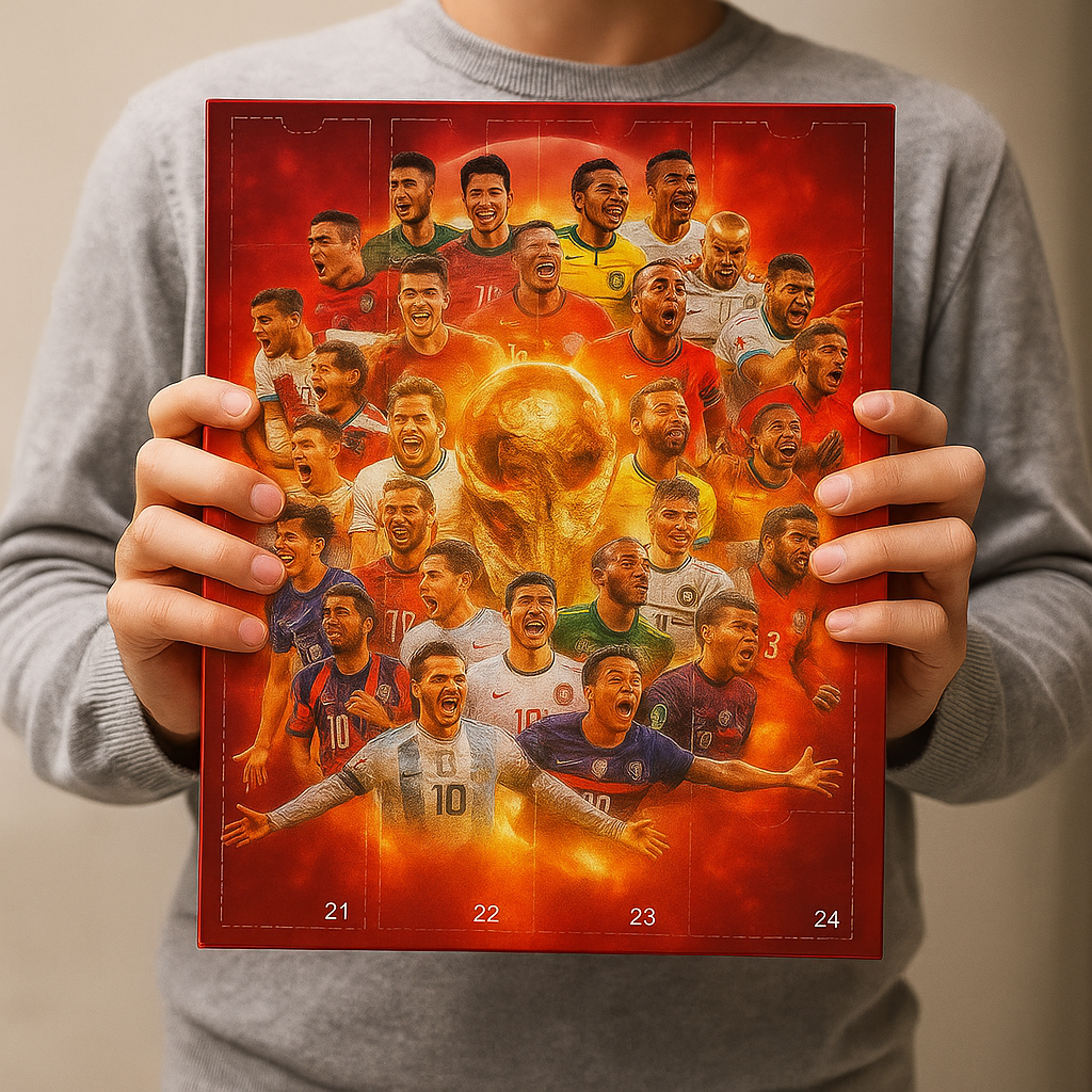 Advent Calendar Football with 24 Mini Figures to Collect