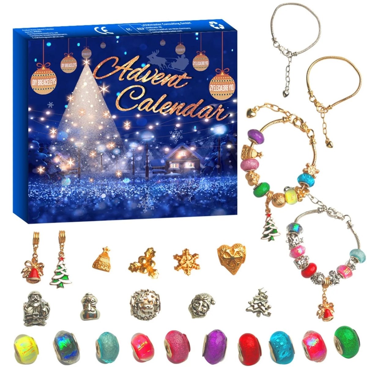 Advent Calendar Natural Stones with 24 Selected Minerals