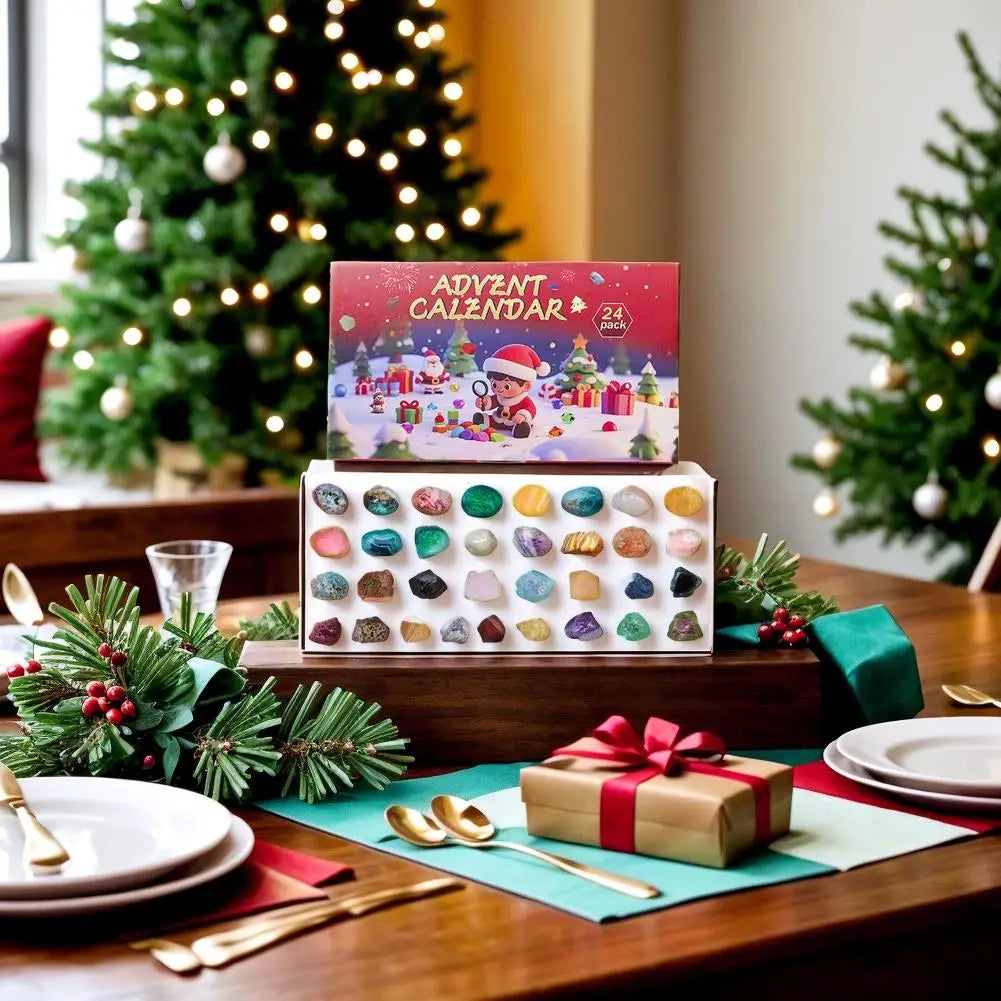 Advent Calendar Crystals as a Discovery Kit in Three Sets