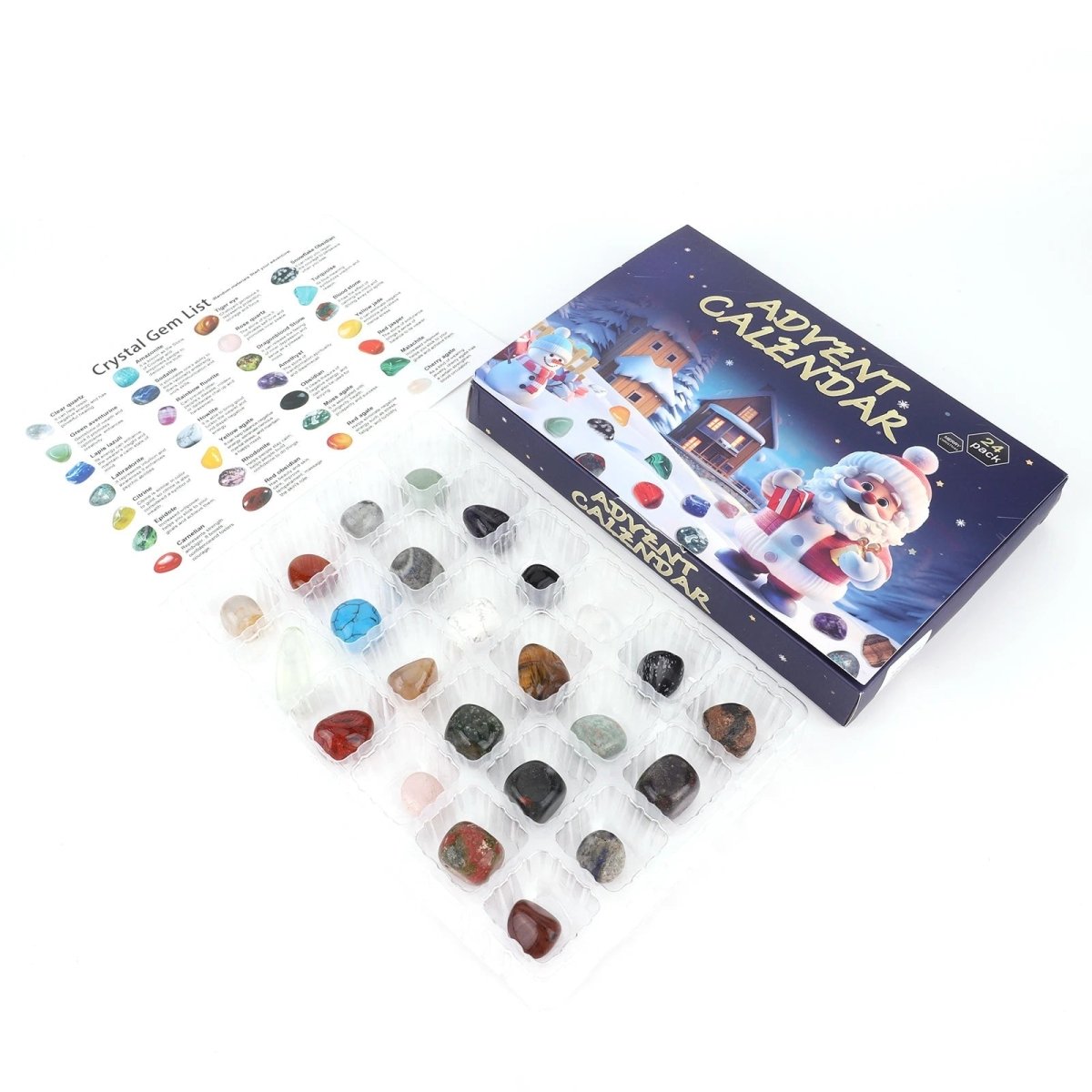 Advent Calendar Excavation Blocks with Real Gemstones