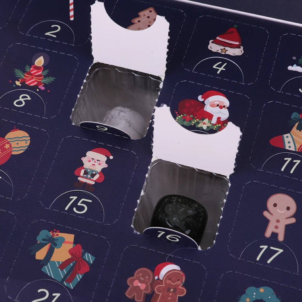 Advent Calendar Excavation Blocks with Real Gemstones