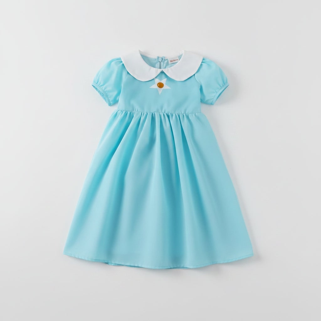 Princess Halloween Costume for Girls with Star Emblem and High-Low Tulle Hem