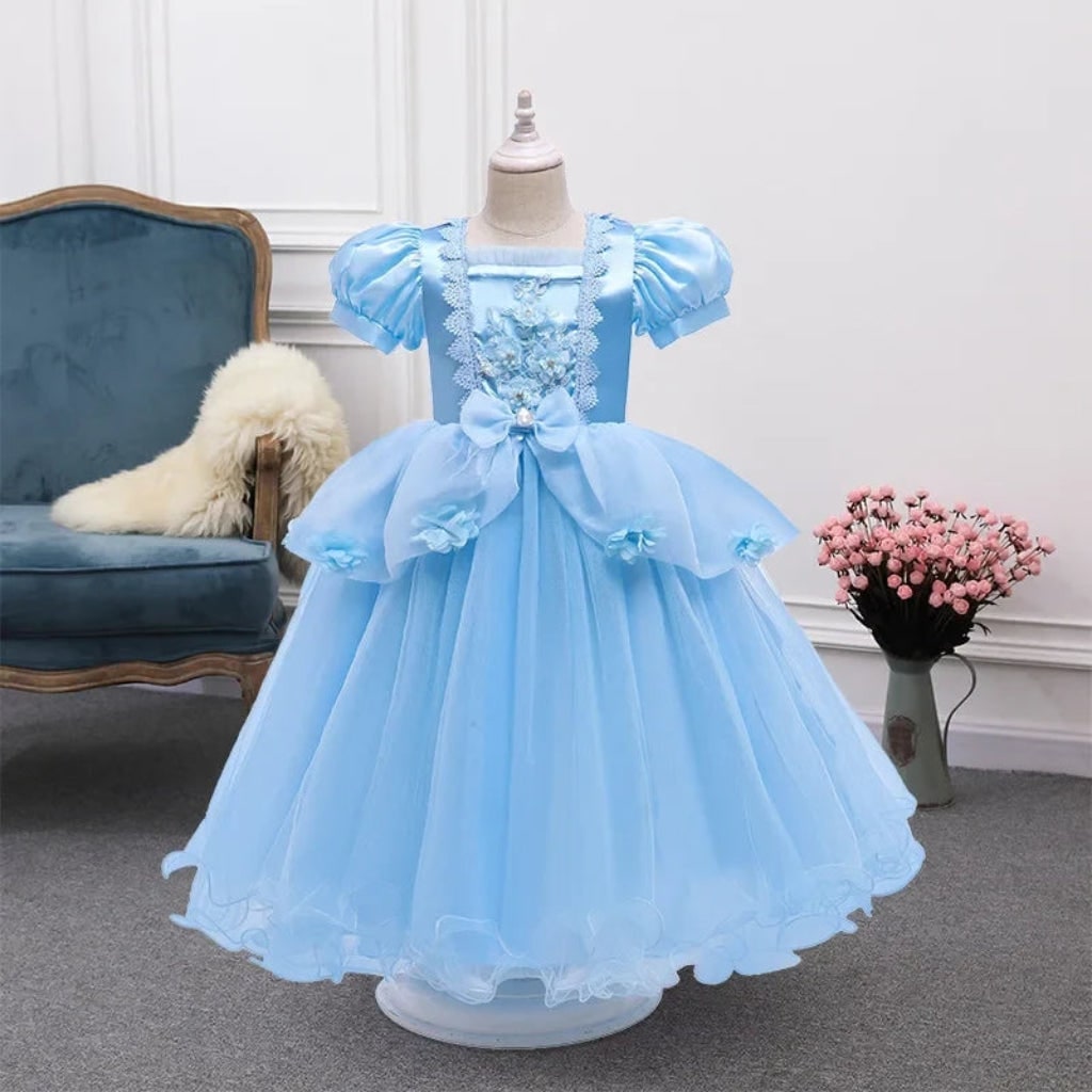 Girls Princess Halloween Costume with Fairytale Styling for Role Play and Parties