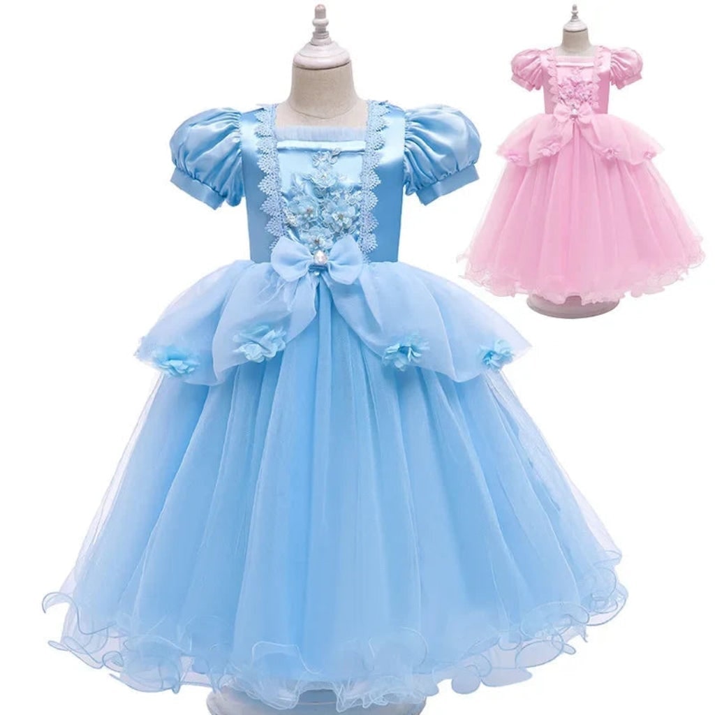 Girls Princess Halloween Costume with Fairytale Styling for Role Play and Parties