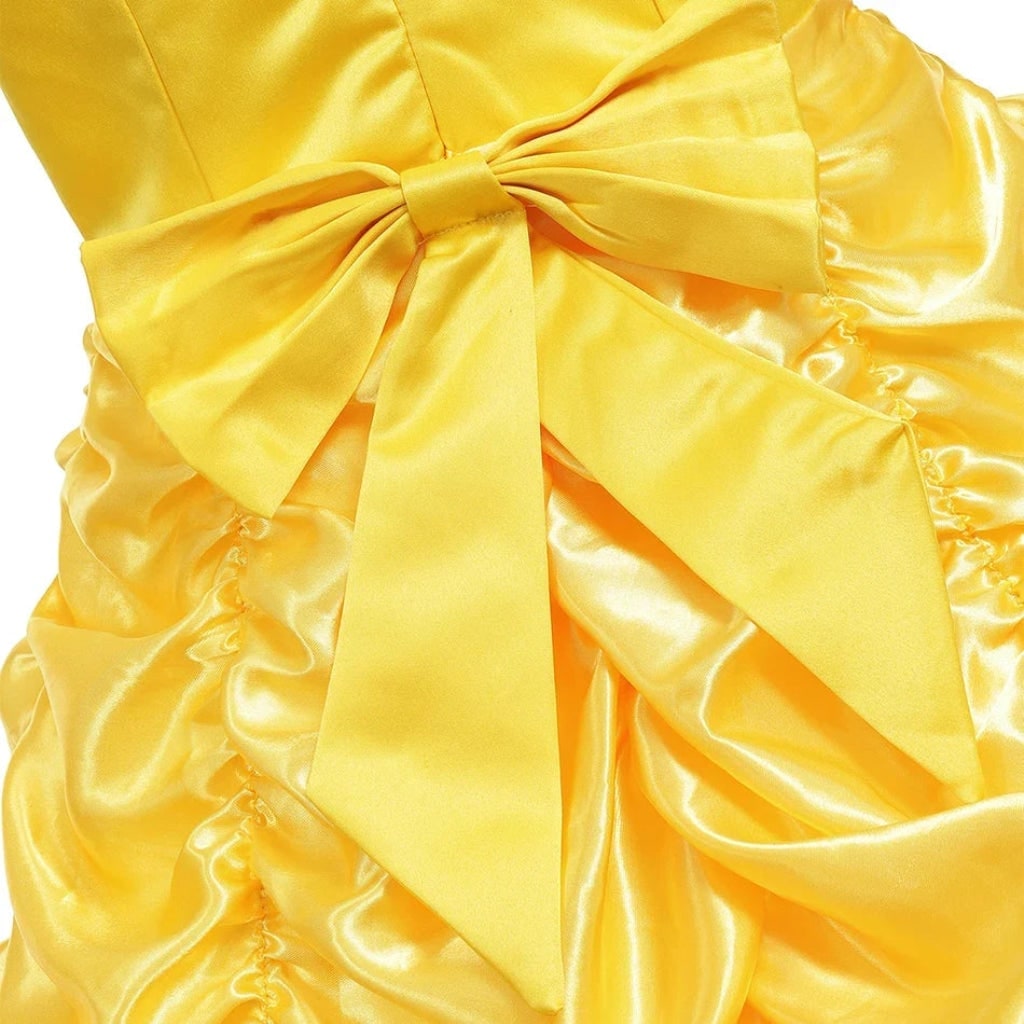 Girls Halloween Princess Costume with Satin Ball Gown Tiara and Sceptre