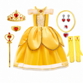 Girls Halloween Princess Costume Complete Dress-Up Set with Gown and Accessories