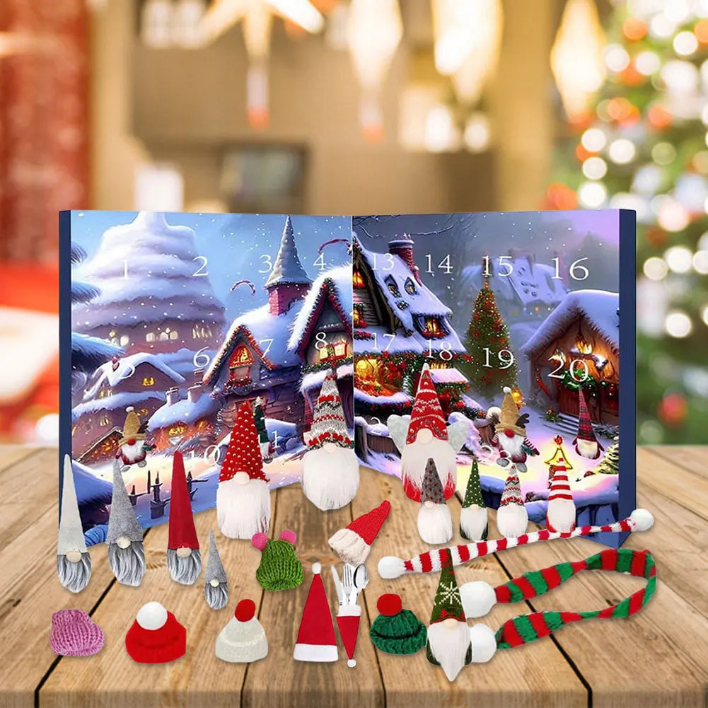 Advent Calendar Plush Gnomes in Sets of 12 or 24 Figures