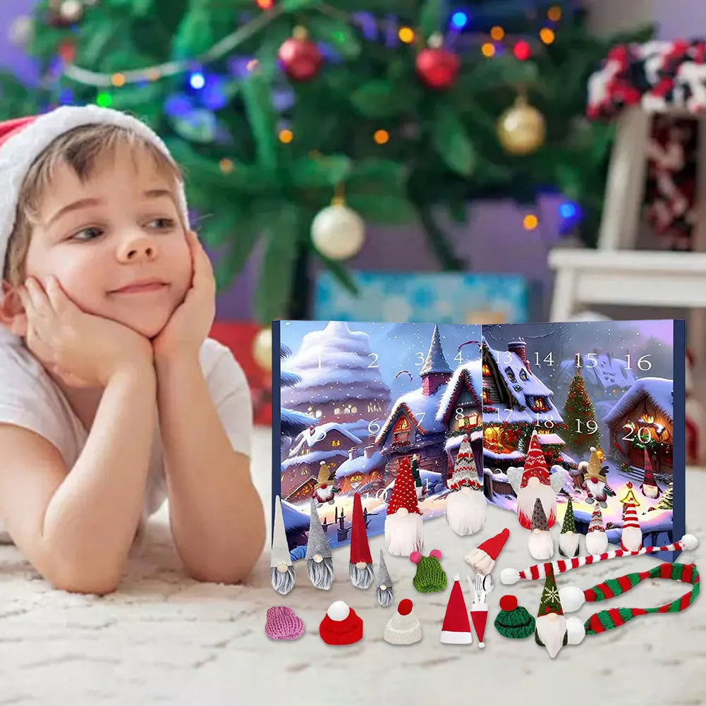 Advent Calendar Plush Gnomes in Sets of 12 or 24 Figures
