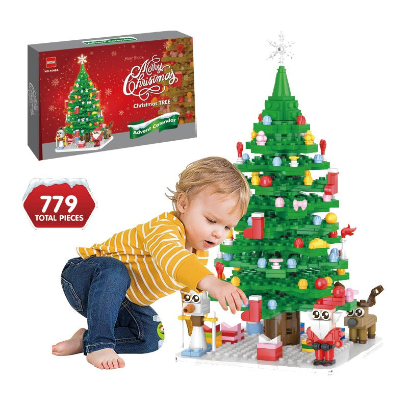 Advent Calendar Building Blocks in a 24 Grid Toy Set