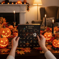 Toy Advent Calendar for Halloween Countdown with Spooky Hand Painted Figurines Indoor Decor