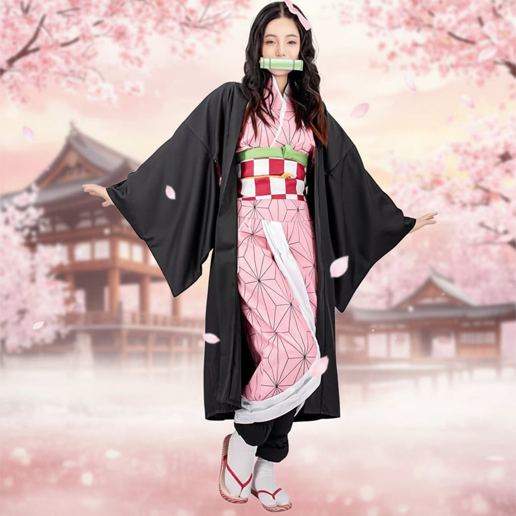 Anime Costumes for Halloween Cosplay and Dress Up Outfits with Haori Jacket Belt & Leg Wraps