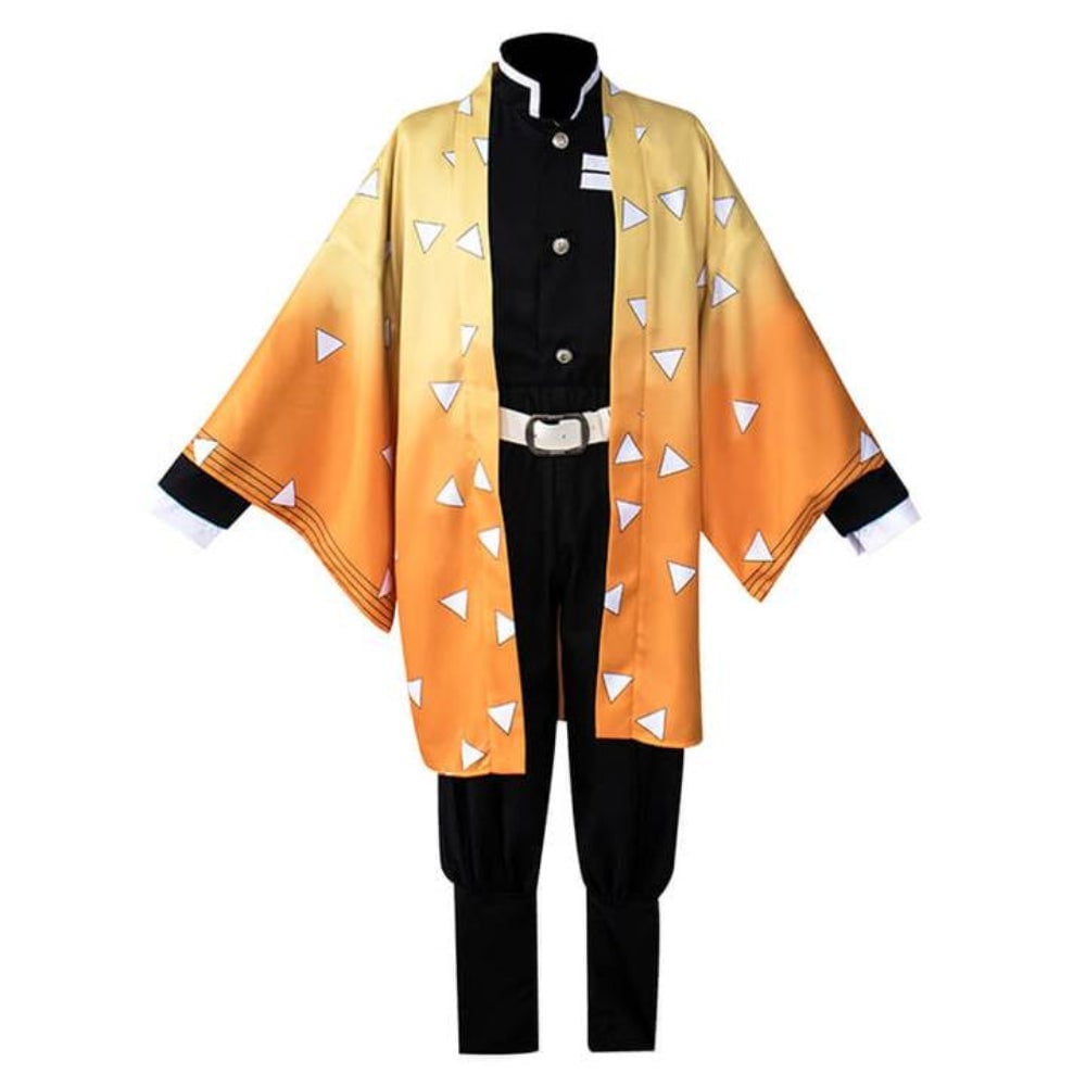 Halloween Costumes for Kids with Anime Cosplay Demon Jacket Cropped Trousers and Leg Wraps