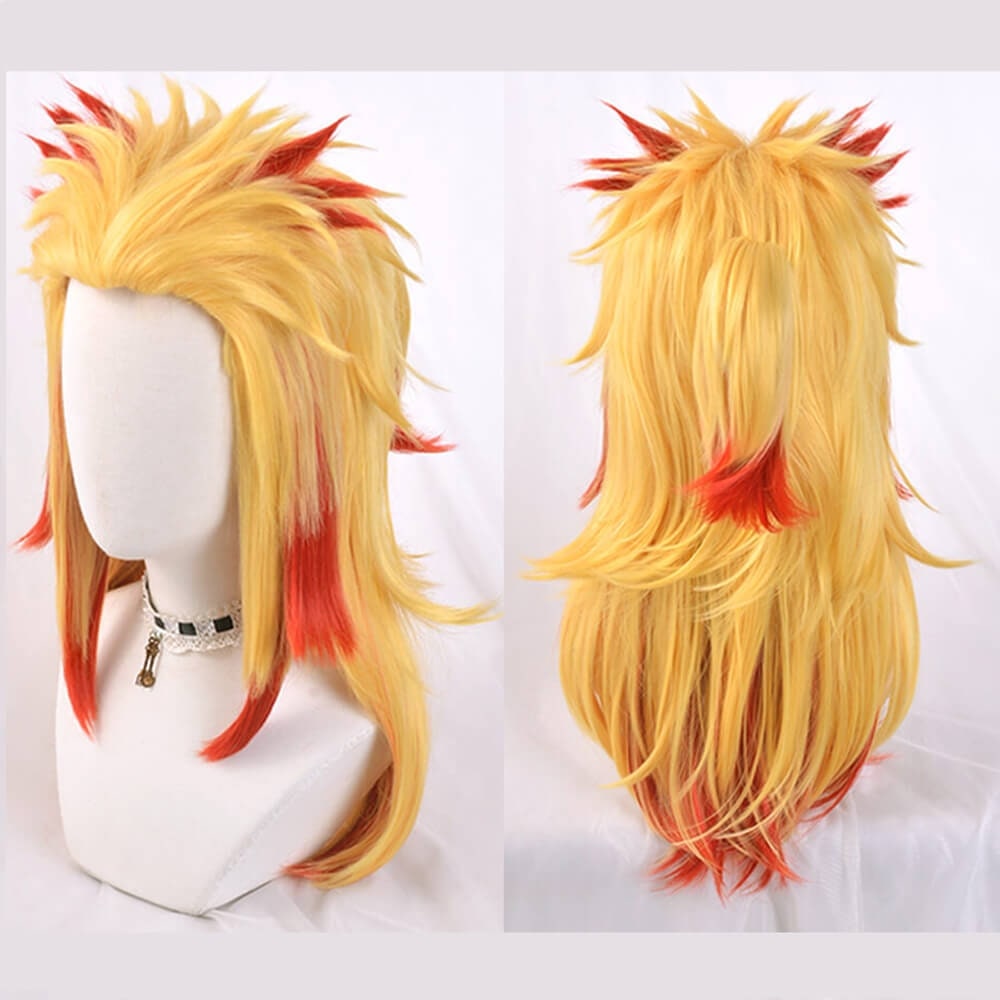 Long Wavy Anime Cosplay Wig with Layered Cut and Face Framing Highlights