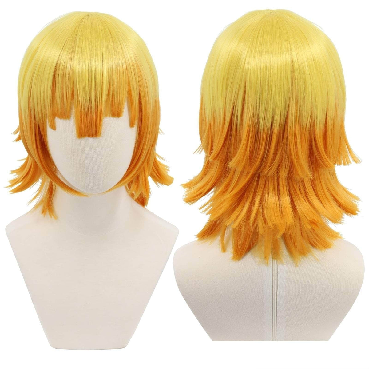 Long Wavy Anime Cosplay Wig with Layered Cut and Face Framing Highlights