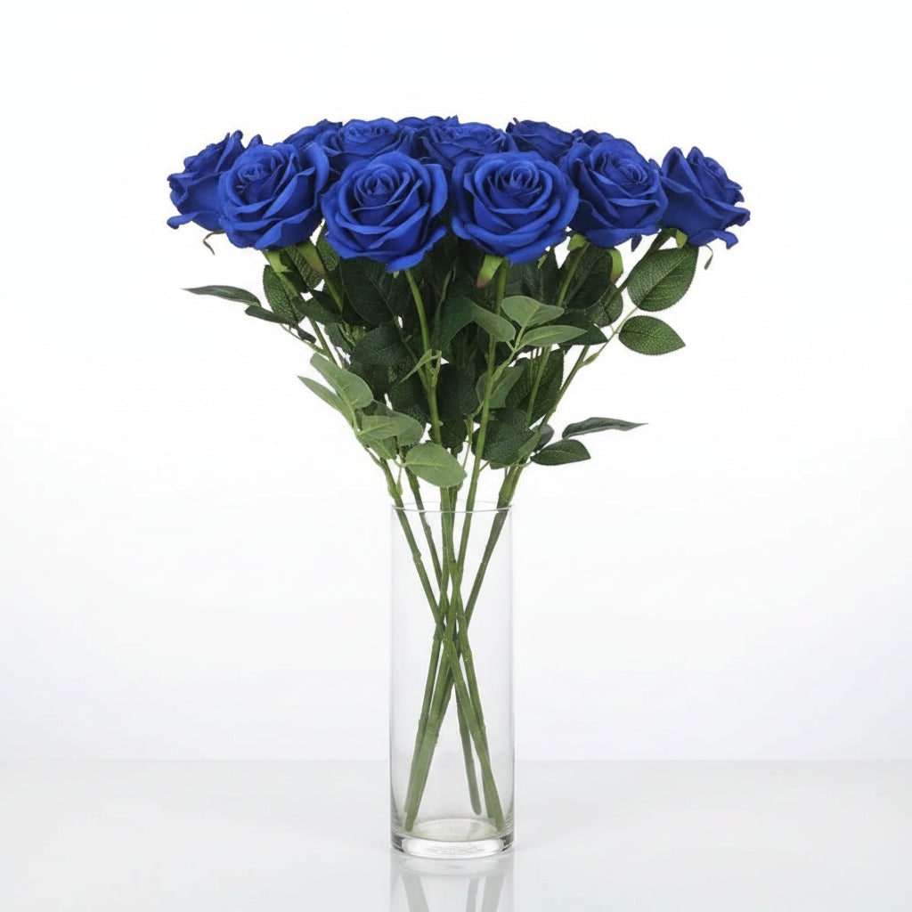 Artificial Rose Bouquet with Layered Fabric Petals for Halloween Decorations