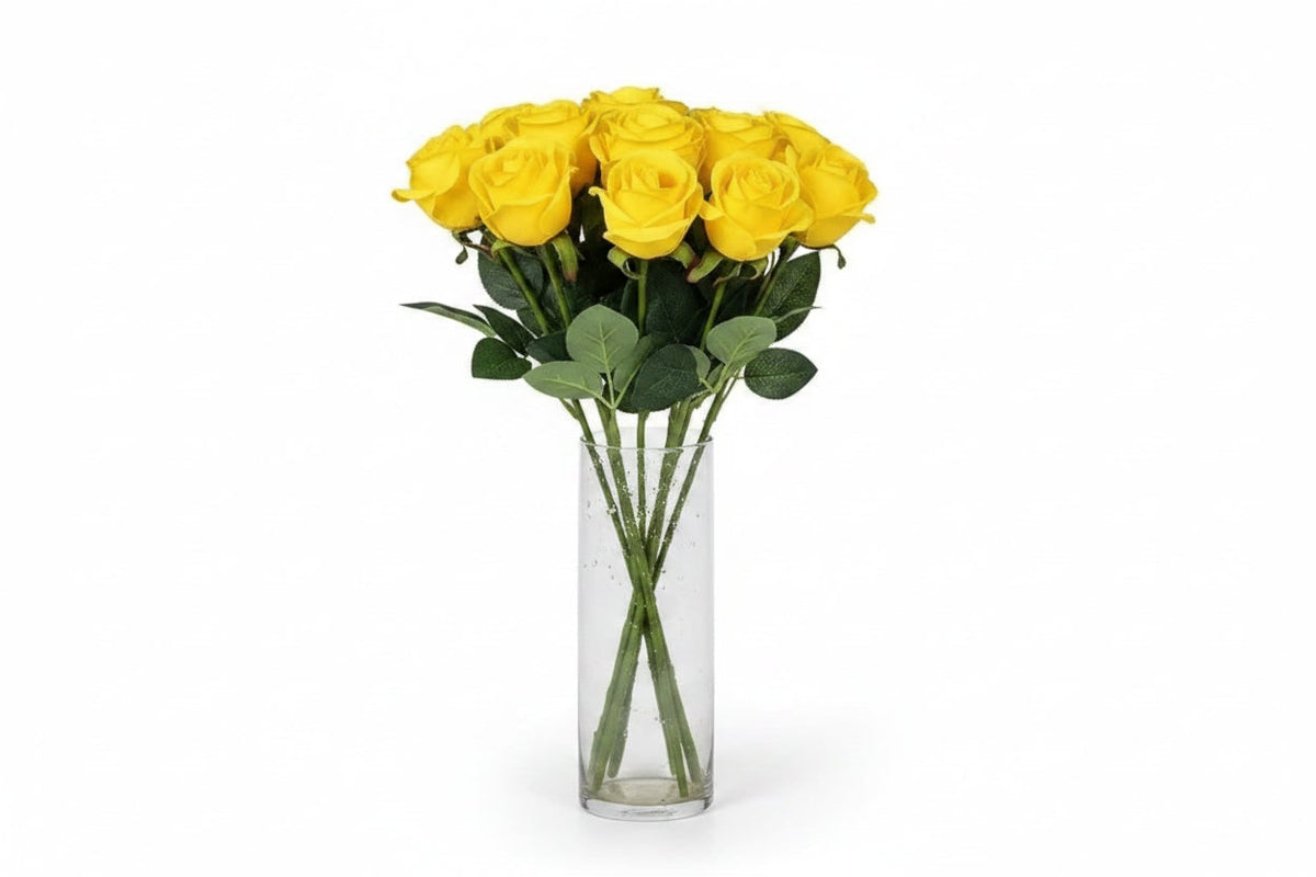 Artificial Rose Bouquet with Layered Fabric Petals for Halloween Decorations