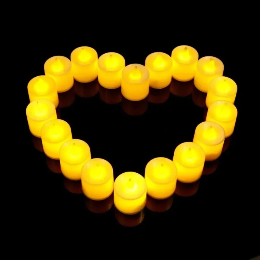 Halloween Party Decorations Battery Powered LED Candles with Flickering Glow and Wavy Edge