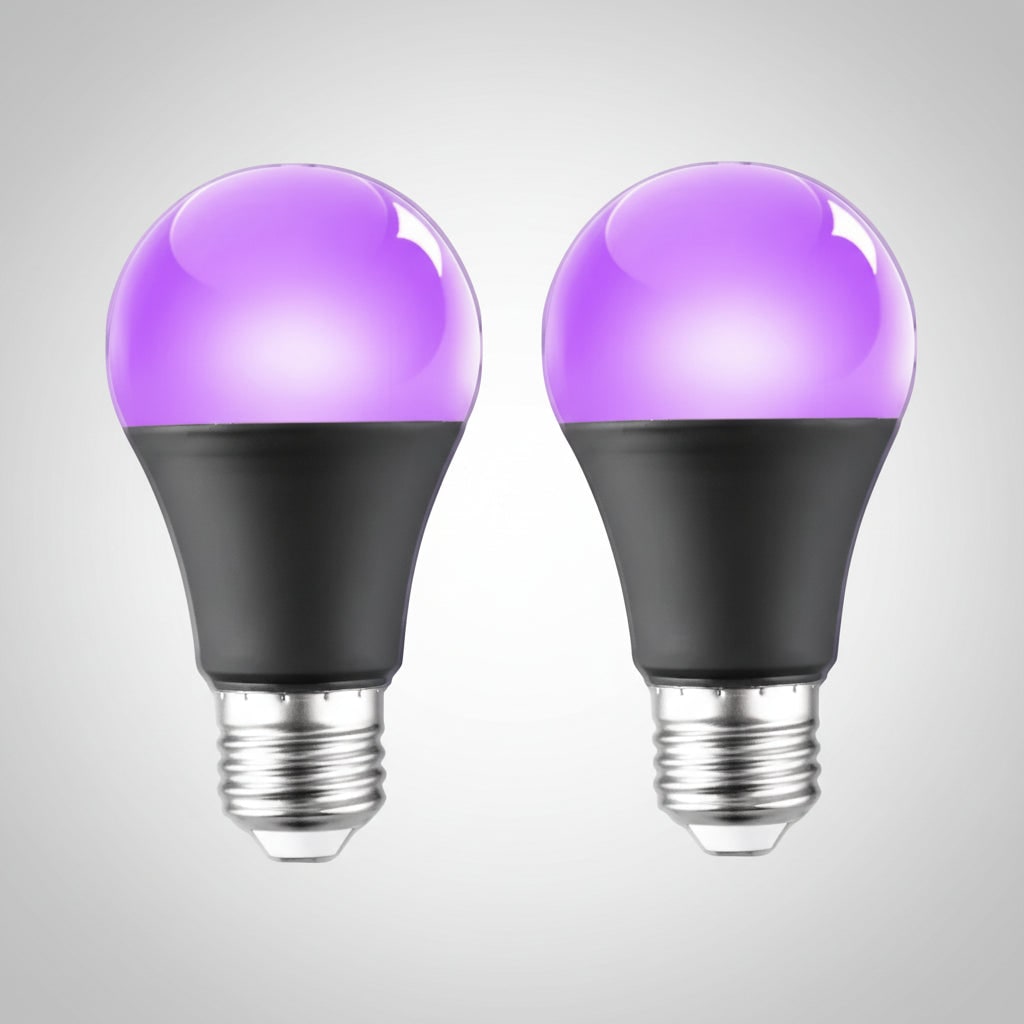 Ultraviolet LED Bulb with E26 Screw Socket for Halloween Lights and Party Glow