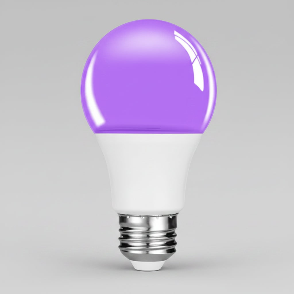 Ultraviolet LED Bulb with E26 Screw Socket for Halloween Lights and Party Glow