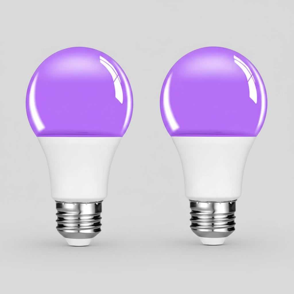 Ultraviolet LED Bulb with E26 Screw Socket for Halloween Lights and Party Glow