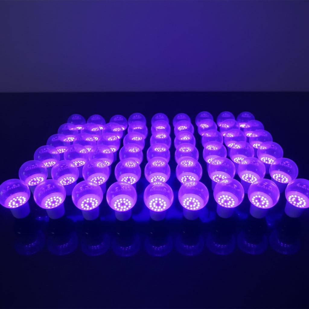 Ultraviolet LED Bulb with E26 Screw Socket for Halloween Lights and Party Glow