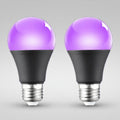Ultraviolet LED Bulb with E26 Screw Socket for Halloween Lights and Party Glow