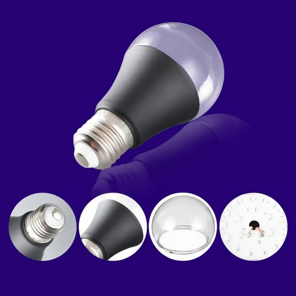 Halloween House Decorations Blacklight Bulb with Purple Glow Effect for Haunted Party E27 LED