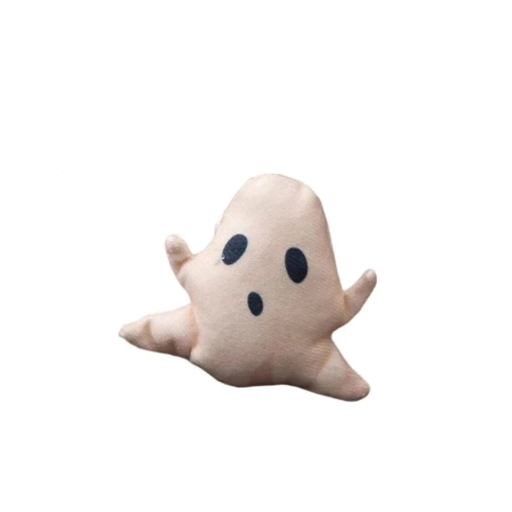Cat Halloween Pumpkin Ghost and Skeleton Catnip Plush Toys for Interactive Biting Play