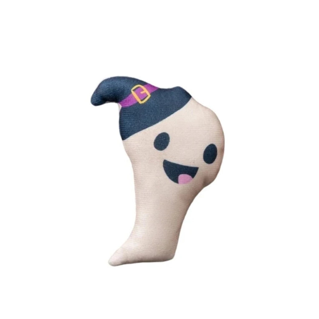 Cat Halloween Pumpkin Ghost and Skeleton Catnip Plush Toys for Interactive Biting Play