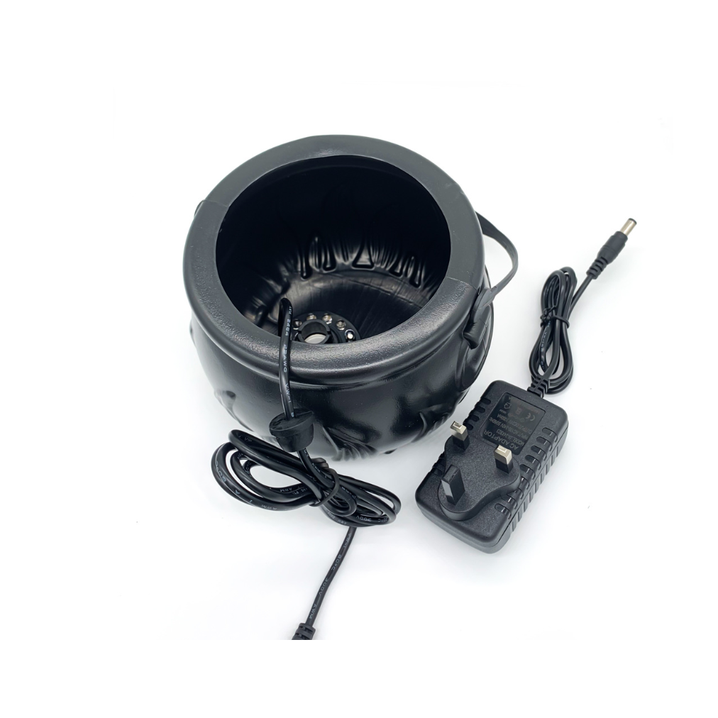 Cauldron Mist Maker Halloween Table Decorations for Party with Rolling Fog and LED Glow