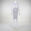Anime Cosplay Bodysuit with Mock Turtleneck Tabard and Chest Emblem Detail