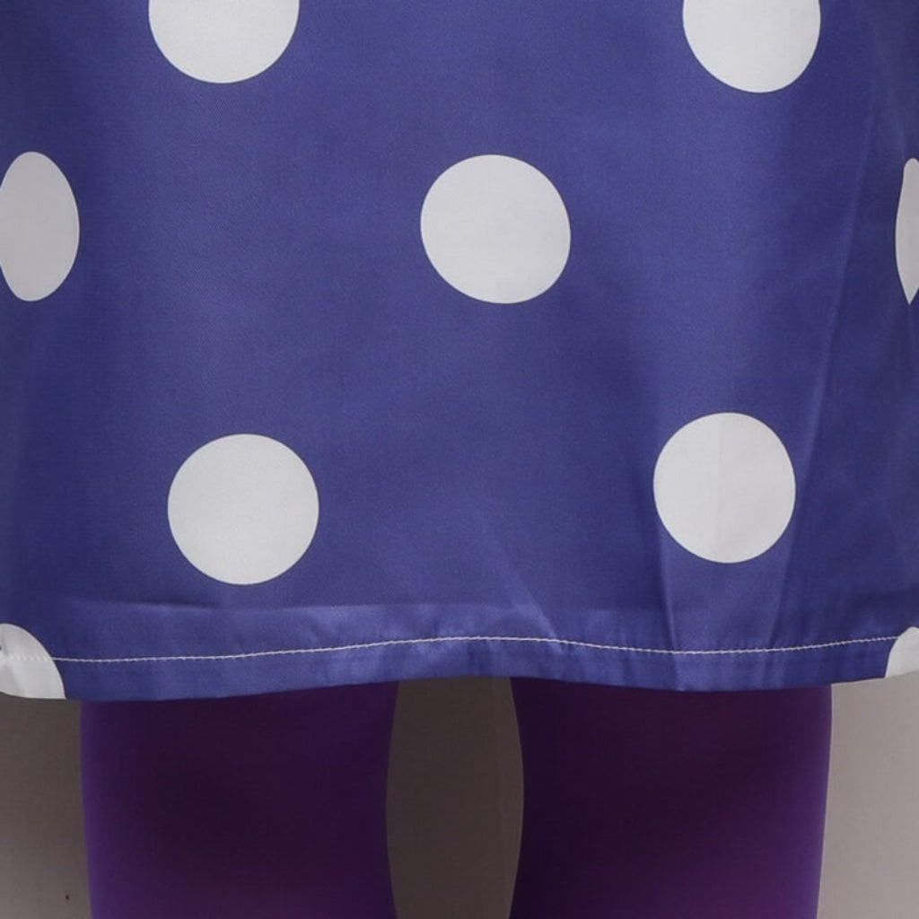 Boys Halloween Costumes Polka Dot Character Dress with Wavy Wig and Tights for Cosplay
