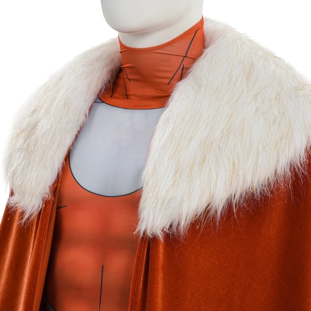 Sci-Fi Armour Print Cosplay Three Piece Set with Maxi Skirt and Velvet Cape