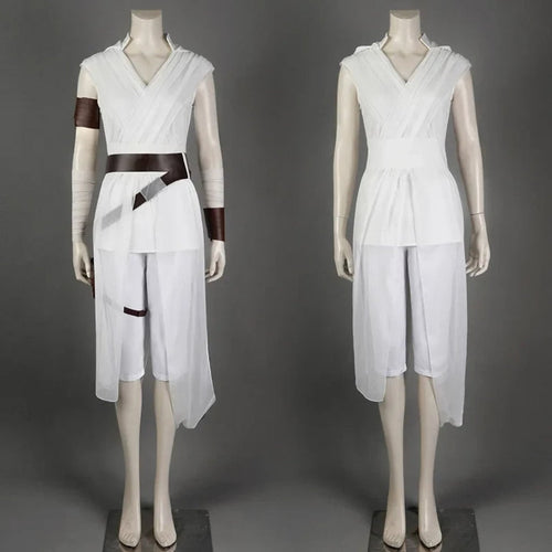 Desert Warrior Cosplay Costume with Draped Tunic Cropped Pants and Arm Wraps