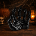 Wall Candle Holders for Halloween Gothic Decorations Glossy Resin Creepy Hand Tea Light Set