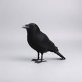 Halloween House Decorations Artificial Black Crows with Faux Feathers for Yard Display