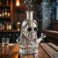 Halloween Party Decorations Borosilicate Glass Water Pipe with Sculpted Rock Bust Bowl
