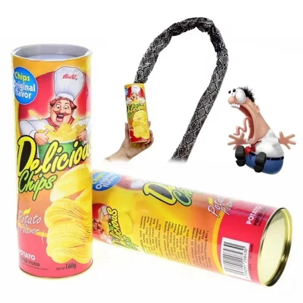 Fake Prank Snake in a Can Gag Toy with Spring Loaded Jump for Halloween