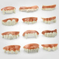 Halloween Vampire Costume Fake Teeth Partials with Fangs and Moulded Gums