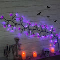 Outdoor Garland with Twig Vines and Battery Powered LED Lights for Mantels