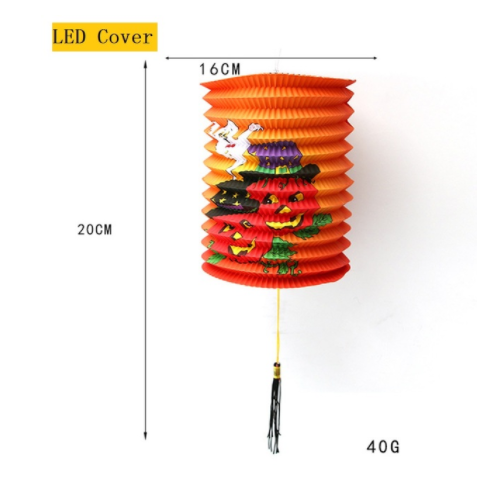 Halloween Party Decorations Hanging Ghost Light with Glowing LED String and Witch Hat
