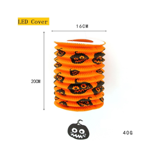 Halloween Party Decorations Hanging Ghost Light with Glowing LED String and Witch Hat
