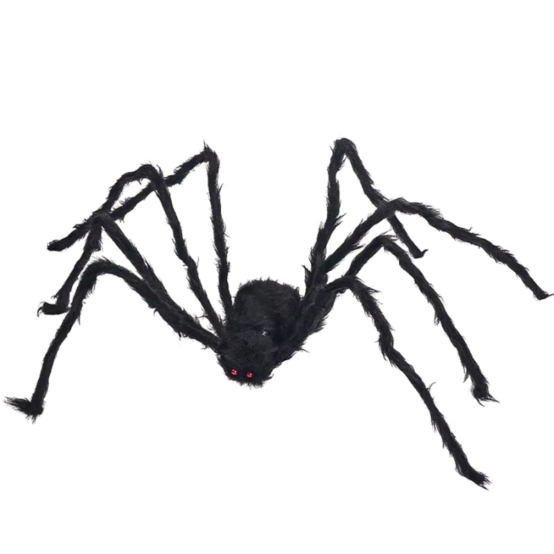 Giant Spider Web Decoration with Poseable Wire Legs for Outdoor Garden Display