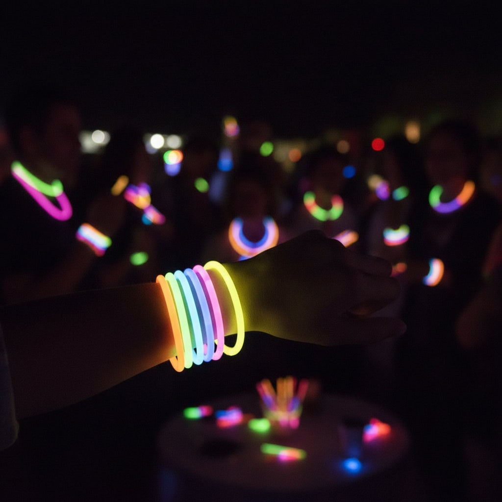 Neon Glow Sticks with Connectors for Halloween Party Lights and Bracelets